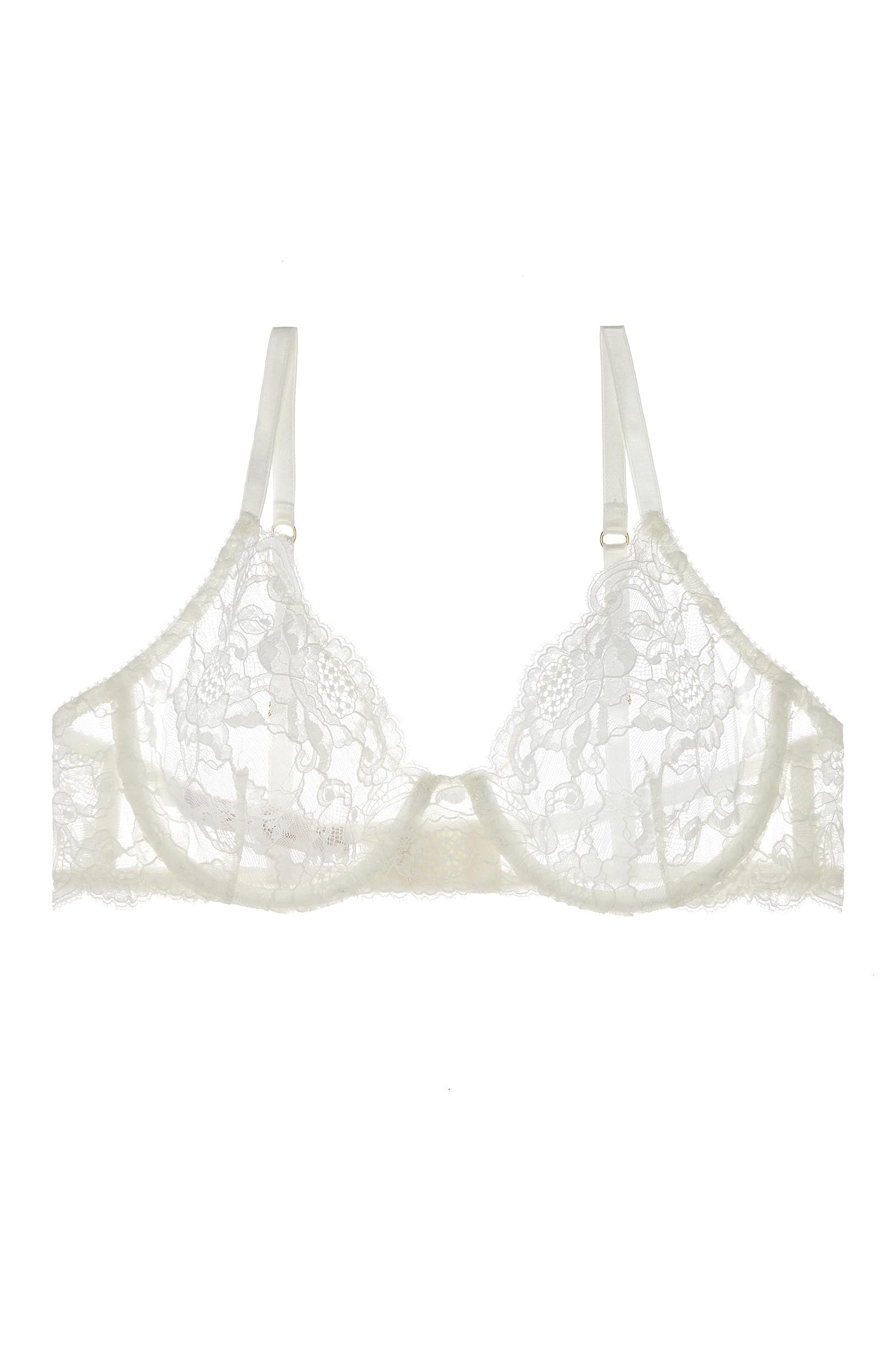 Peony French lace underwire Full cup bra