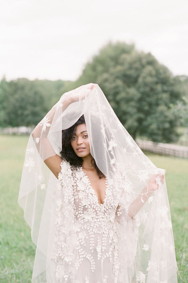Champagne Dreams Veil — Wearable Art for the Nontraditional Bride